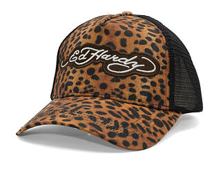 Kappe Ed Hardy - Leopard Print 5 Panel Trucker