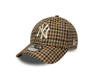 Kappe New Era - MLB IMAGE DROP Water Repel Checker 9TWENTY - NY Yankees - Stone