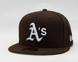 Kappe New Era - MLB Seasonal 59FIFTY - Oakland Athletics - Burnt Wood - Brown