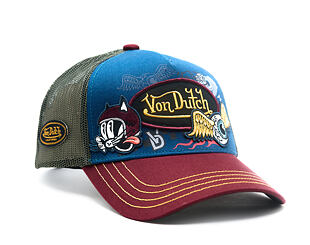 Kappe Von Dutch - Trucker - Patch & Print - Red / Navy