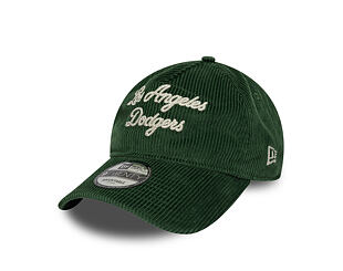 Kappe New Era - MLB Cord Script 9TWENTY A-Frame - LA Dodgers - Cilantro Green