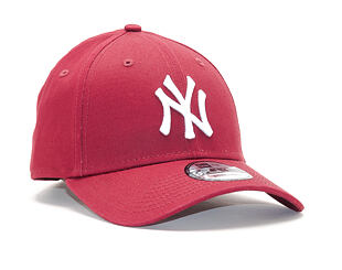 Kappe New Era - MLB Essential 9FORTY - NY Yankees - Cardinal / White
