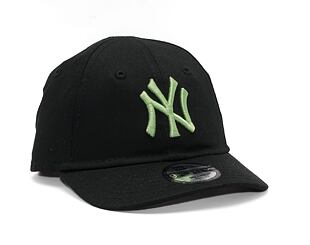 Kinder Kappe New Era 9FORTY Kids MLB League Essential - NY Yankees - Black / Bright Green