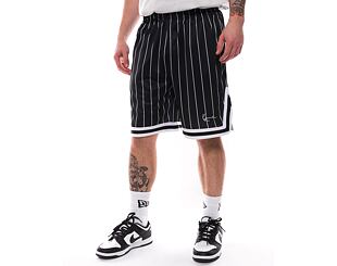 Karl Kani Shorts - Small Signature Pinstripe Mesh Shorts - Schwarz/Weiß
