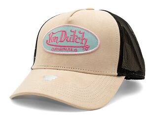 Kappe Von Dutch Trucker Boston - Suede - Beige/Black