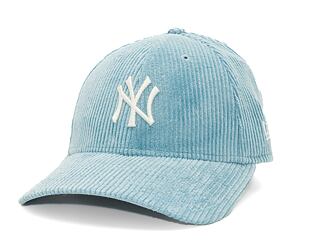 Damen Kappe New Era - 9FORTY Cord - NY Yankees - Pastel Blue / Off White