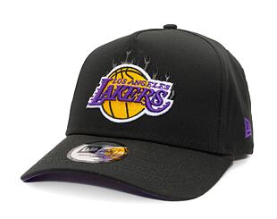 Kappe New Era - 9FORTY A-Frame NBA Flame - LA Lakers - Black