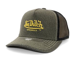 Kappe Von Dutch - Trucker Newark - Cot Twill - Black/ Yellow