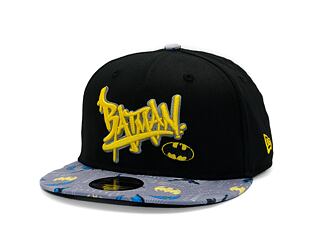 Kinder Kappe New Era - Warner Bros Batman 9FIFTY - Black / Yellow