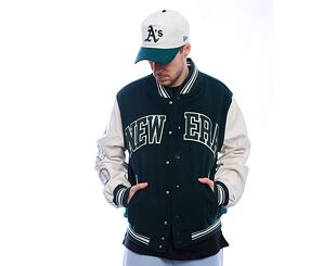 Jacke New Era - Varsity Patch Jacket - Dark Green