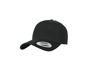 Kappe Yupoong 5-Panel Curved Classic Snapback black