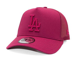 Kappe New Era - MLB League Essential 9FORTY Trucker - LA Dodgers - Cherry