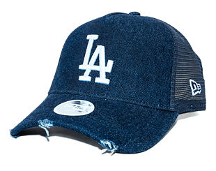 Damen Kappe New Era - MLB Denim 9FORTY Trucker - LA Dodgers - Navy