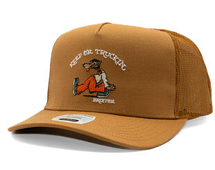 Kappe Brixton - Stride C Np Mp Trucker Hat - Washed Copper/Washed Copper