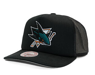 Kappe Mitchell & Ness - Evergreen Trucker - San Jose Sharks - Black