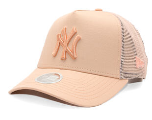 Damen Kappe New Era - MLB League Essential 9FORTY Trucker - NY Yankees - Light Pink