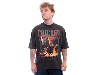 T-Shirt New Era - NBA Washed Graphic Tee - Chicago Bulls - Black