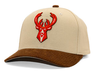 Kappe Mitchell & Ness - Tawny Pro Crown - Milwaukee Bucks - Sand/Brown