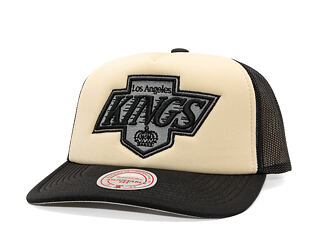 Kappe Mitchell & Ness - NHL Vintage Block Trucker - Los Angeles Kings - Cream