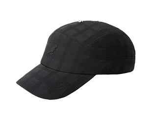 Kappe Kangol - TRENDS PACK - Seersucker Drape 5-Panel - Black