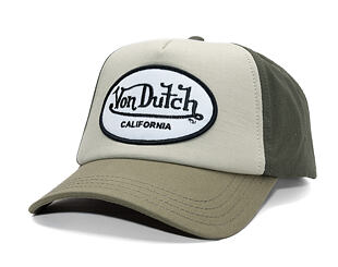 Kappe Von Dutch - Trucker - Cali Patch Olive/White