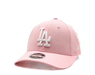 Kinder Kappe New Era - MLB Linen 9FORTY M-CROWN - LA Dodgers - Pink Rouge / White