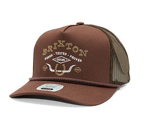 Kappe Brixton - Beekman C Np Mp Trucker Hat - Brown/Brown