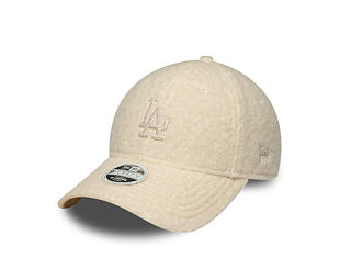 Damen Kappe New Era - MLB Winter Borg Teddy 9FORTY M-CROWN - LA Dodgers - Cream