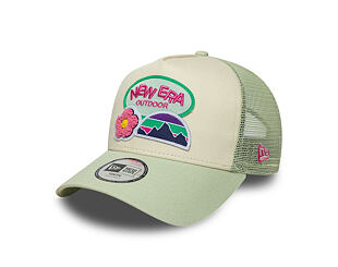 Kinder Kappe New Era - Branded Outdoor 9FORTY A-Frame Trucker - Cream / Soft Grass
