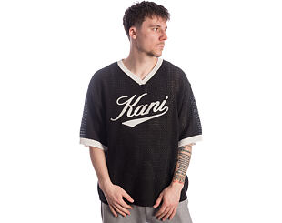 T-Shirt Karl Kani - Cursive Varsity Crochet Boxy T-Shirt Black