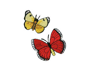 Bügelbild Monoquick - Motýlci 2,9 x 2 cm a 3,5 x 2,5 cm