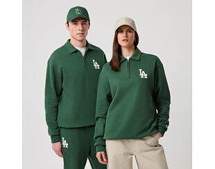 Pullover New Era - MLB Quarter Zip - LA Dodgers - Cilantro Green
