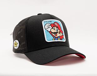 Kappe Capslab Trucker - Nintendo - Super Mario - Schwarz / Himmelblau