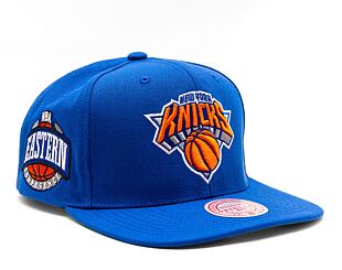 Basecap Mitchell & Ness NBA Conference Patch Snapback New York Knicks Blau