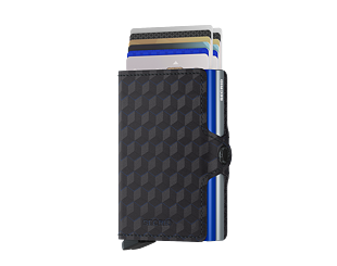 Geldbörse Secrid Twinwallet Optical Titanium-Blue