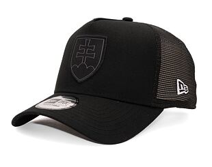 Kappe New Era 9FORTY Trucker National Team - Slowakei Schwarz / Schwarz