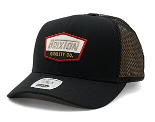 Kappe Brixton Regal Netplus MP Trucker Hat - Black/Black