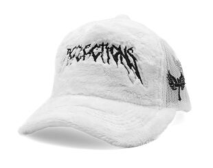Kappe Reflection Luxury Fuzzy Trucker - Weiß / Schwarz