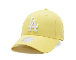 Damen Kappe New Era - 9FORTY League Essential - LA Dodgers - Pastel Yellow / White