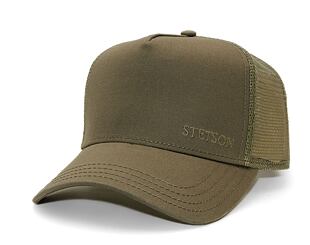 Kappe Stetson Trucker Cap Cotton Olive