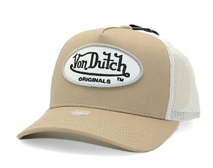 Kappe Von Dutch Boston Trucker Cotton Twill Mocha/White