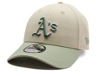 Kappe New Era - MLB World Series Patch 9FORTY - Oakland Athletics - Cream / Mint Green