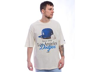 T-Shirt New Era - MLB Script Graphic Tee - LA Dodgers - Off White