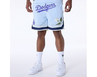 Shorts New Era - MLB Floral Mesh - LA Dodgers - Pastel Blue