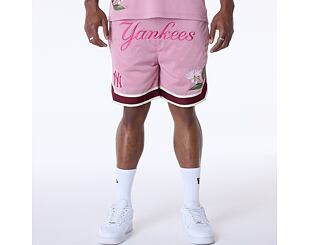 Shorts New Era - MLB Floral Mesh - NY Yankees - Pink