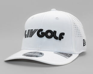 Basecap New Era - LIV Golf 9SEVENTY Stretch-Snap - LIV Logo - White