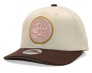 Kappe Mitchell & Ness - Blush Sand Classic Red - Brooklyn Nets - Sand/Brown
