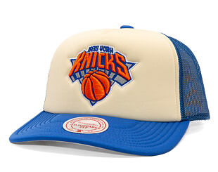 Kappe Mitchell & Ness - NBA Vintage Block Trucker - New York Knicks - Cream