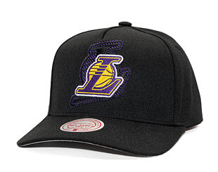 Kappe Mitchell & Ness - NBA Tilted Pro Snapback - Los Angeles Lakers - Black