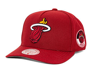 Kappe Mitchell & Ness - Miami Heat - Double Clutch Pro Snapback - Red